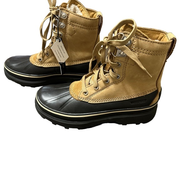 NWOB Sorel Men's Caribou Storm WP Boot - Rain and Wind - Waterproof - Buff, 7 - Picture 8 of 14